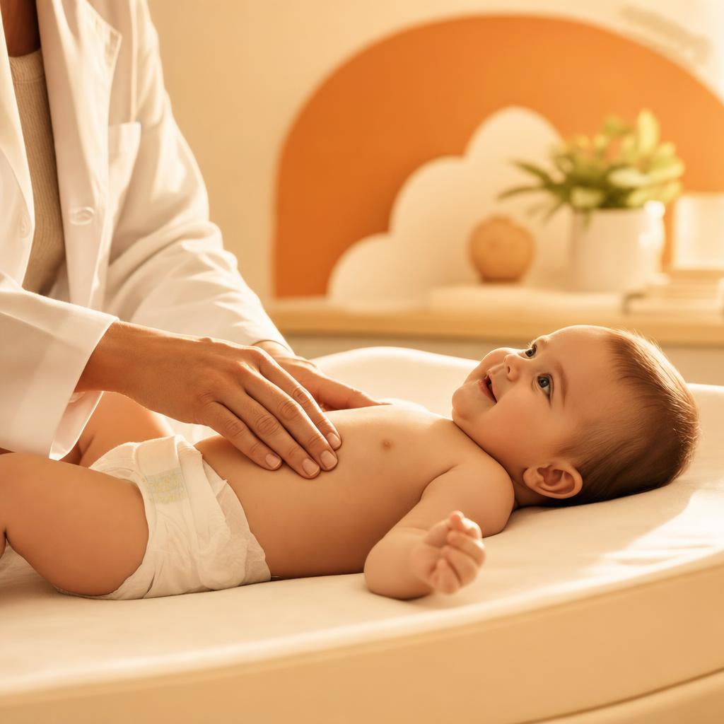 Pediatra em consulta acolhedora com uma criança